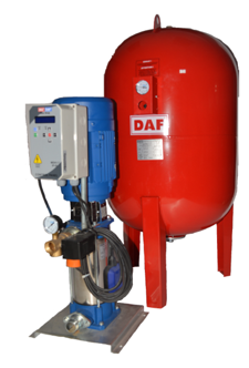 MultiDAF1 3000-10/Tek Pompalı Dik Hidrofor 1,1 kW (1¼''-1'') (9-10) Kat (0-20) Daire