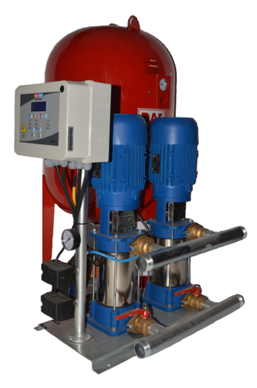 MultiDAF2 5000-8/İki Pompalı Hidrofor 2 x 11 kW (3''-2½'')  (94 Mss- 2 x 15m3/h)