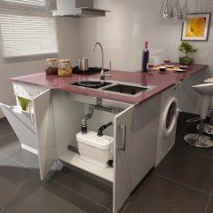 SANIVITE / 12 LT 1 Bulaşık Mak.+ 1 Evye + 1 Lavabo +1 Duş Kabini Tahliye