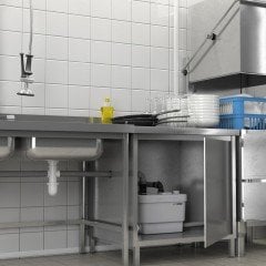 SANISPEED / 12 LT 1 Bulaşık Mak.+ 1 Evye + 1 Lavabo +1 Duş Kabini Tahliye