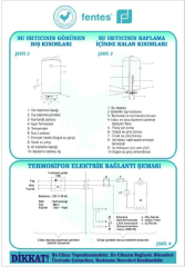 50 LT. ELEKTRİKLİ TERMOSİFON (2000 WATH) 430 x 450 x 610 mm (TEİM-50 LT.)