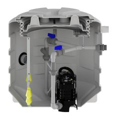 SANİFOS 610 / ÇİFT POMPALI VORTEX ÇARKLI TRİFAZE ATIK SU TAHLİYE İSTASYONU