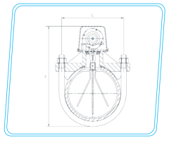 DN150 6'' U-BOLT AKIŞ ANAHTARI 300PSI