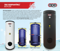 APA 200 Litre Tek Serpantinli Boyler