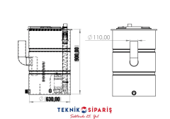 SEPTİC BOX 300 LT+ 380 V Enduro PB 50-160 1,5 Kw (2'') + TEKLİ ELEKTRİK PANOSU+ FLATÖR+TOPLU ÇEKVALF