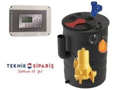 SEPTİC BOX 300 LT+ 380 V Enduro PB 50-160 3 Kw (2'') + TEKLİ ELEKTRİK PANOSU+ FLATÖR+TOPLU ÇEKVALF